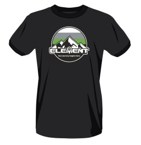 Element RC 97065 Circle Mountains T-Shirt, schwarz, XL