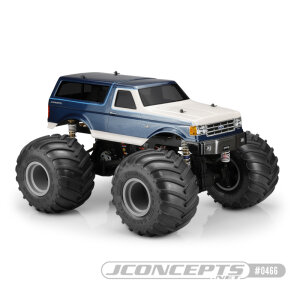 JConcepts 0466 1989 Ford Bronco Monster Truck Body (Past...
