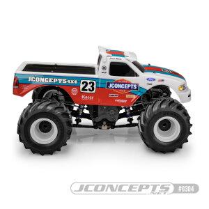 JConcepts 0304 1997 Ford F-150 MT body with racerback and visor (7" width & 13" wheelbase)