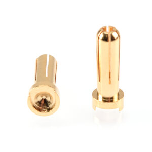 RUDDOG RP-0193 5mm gold plug male (2pcs)