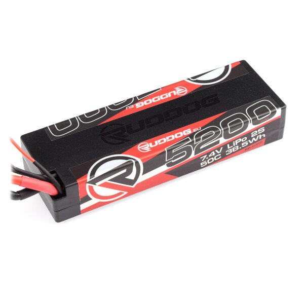 RUDDOG RP-0410 5200mAh 50C 7.4V LiPo Stick Pack batteria con connettore XT60