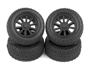 Team Associated 21426 SC28 wheels and tires front and...