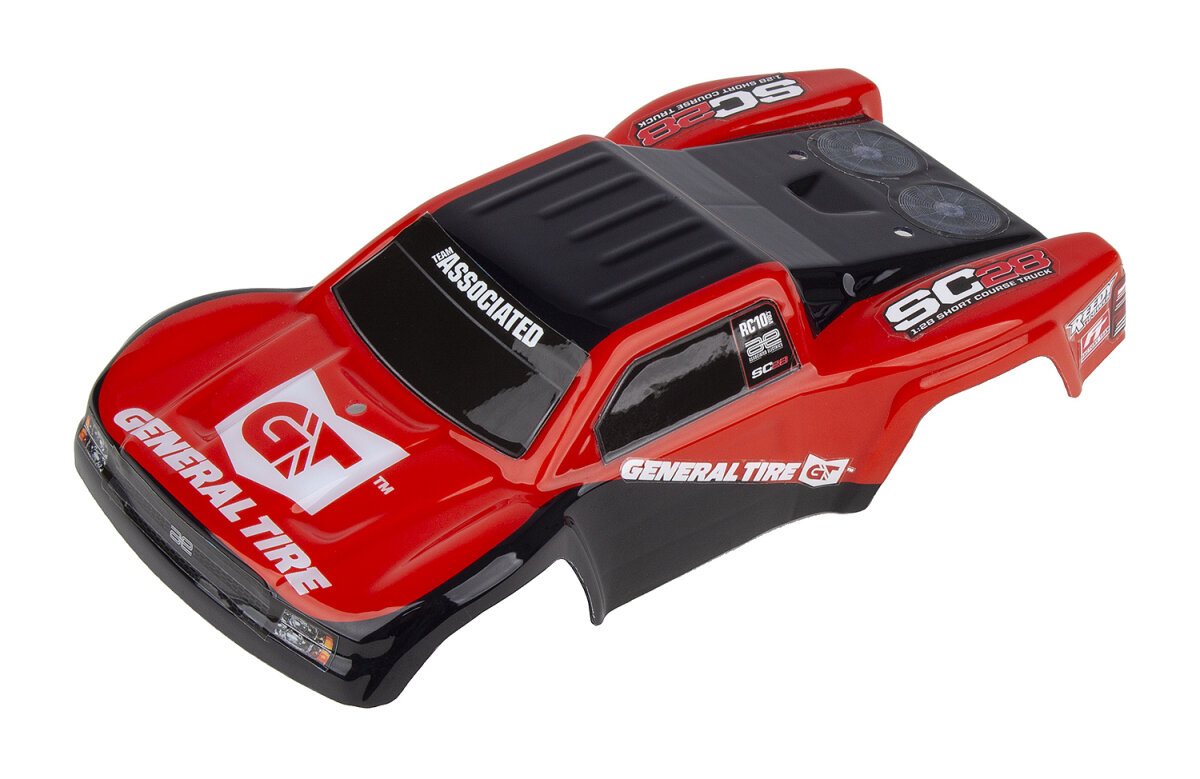 Team Associated 21452 SC28 General Tire RTR body, painted