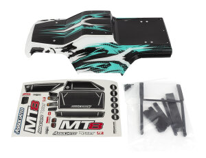 Team Associated 25941 Rival MT8 Body Set, Teal, Painted