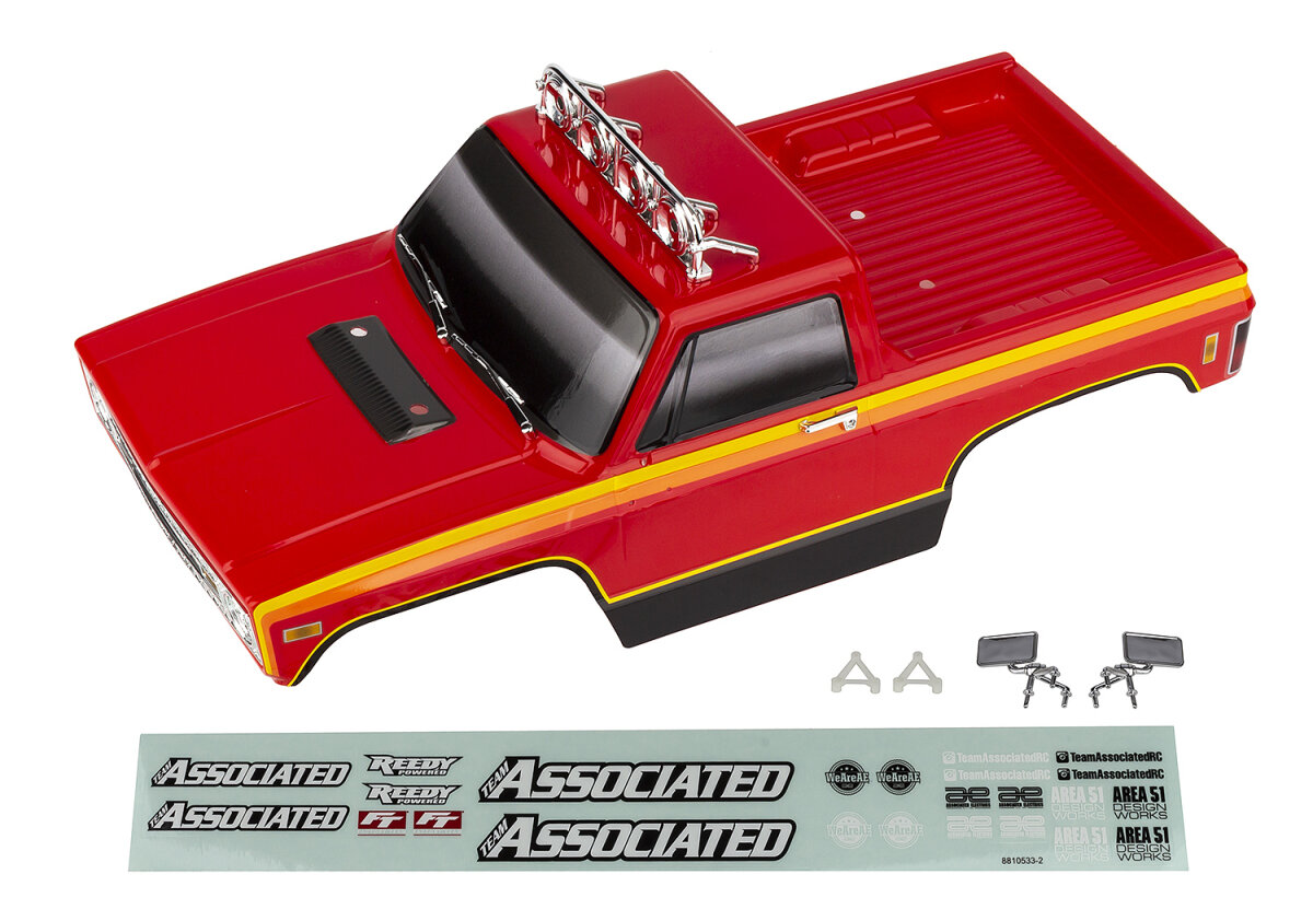 Team Associated 41100 MT12 Red RTR Karosserie-Set, lackiert