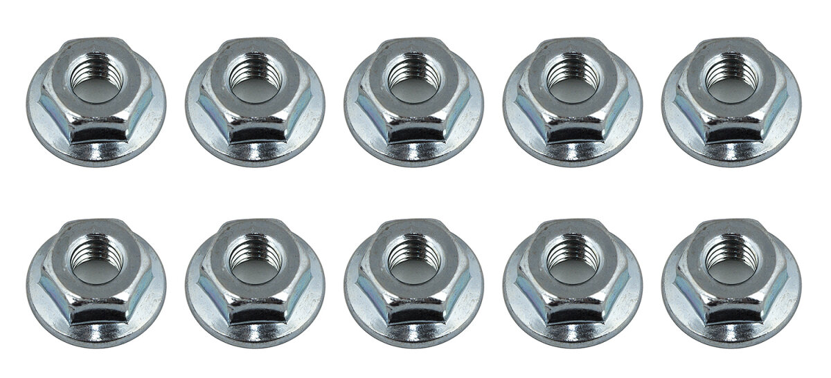 Team Associated 91826 Nuts, M4 fluted wheel nuts