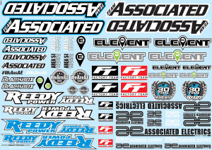 Team Associated 91913 AE Branding Decal Sheet