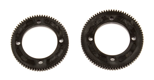 Team Associated 92149 RC10B74 center differential spur gears, 72T-48P, 78T-48P