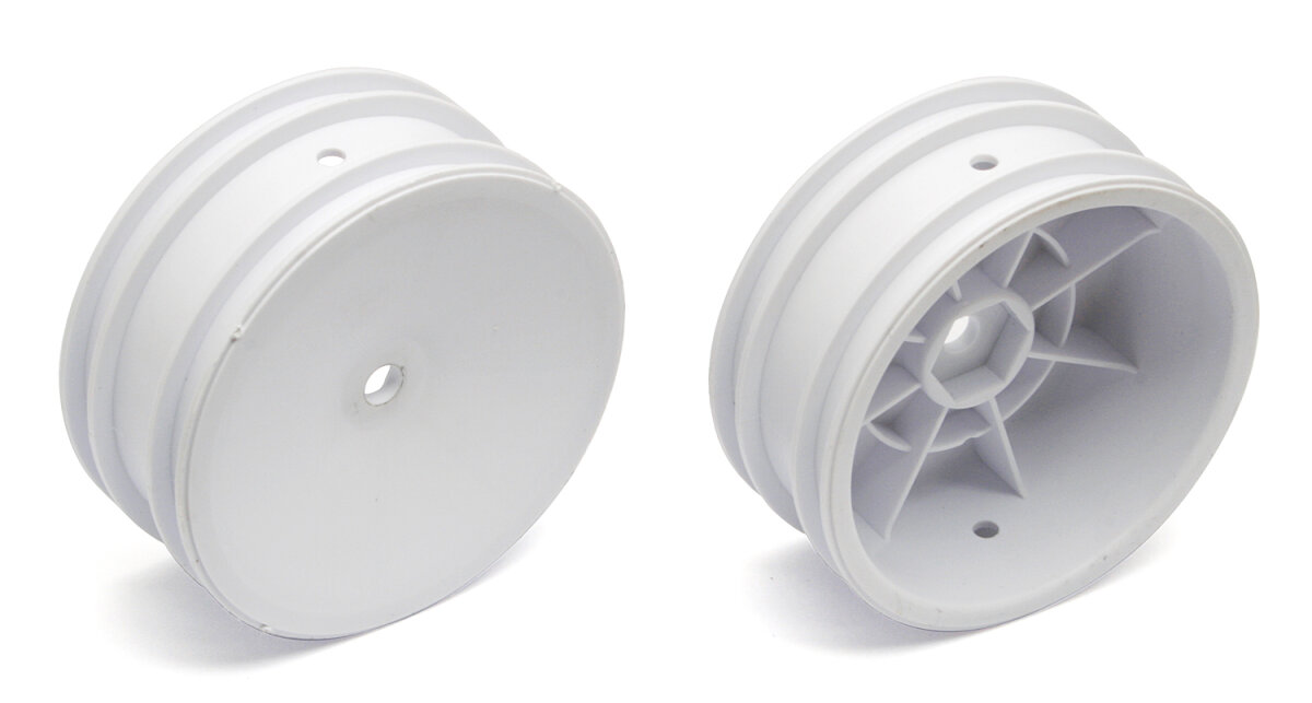 Team Associated 9690 Buggy front hex wheels, white