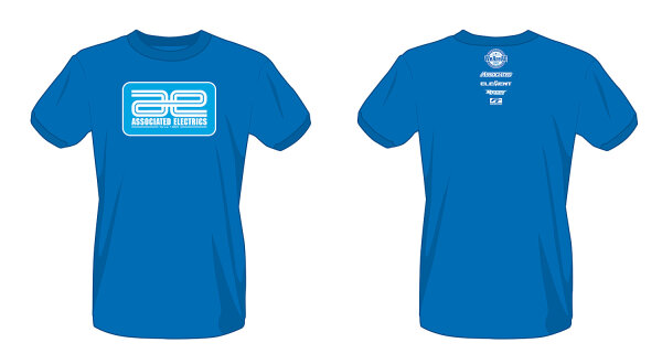 Team Associated 97024 Associated Electrics Logo T-Shirt, blau, XXL