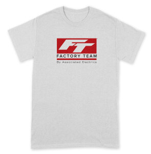 Team Associated SP161M Factory Team T-Shirt, weiß, M