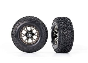 Traxxas TRX10186-BLKCR pneu sur jante noir chrome...