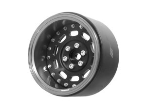 Boom Racing BRPB2202GMMBK ProBuild 2.2" MAG10 einstellbare Offset-Aluminium Beadlock-Räder (2) Gun Metal/Mattschwarz