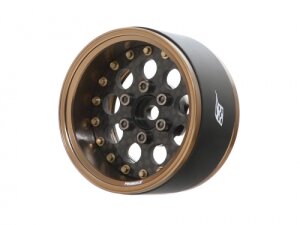 Boom Racing BRPB036BZCF ProBuild 1.9" CR6 Adjustable Offset Aluminium Beadlock Felgen (2) Bronze /Carbon Fiber