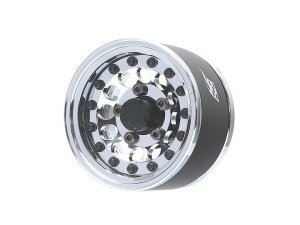 Boom Racing BRPB15505CRCR ProBuild 1.55" R12 Adjustable Offset Aluminium Beadlock Felgen (2) Chrom/Chrom