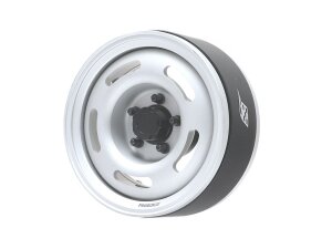 Boom Racing BRPB046FSFS-NW ProBuild 1.9" Narrow Slot Mags Jelly Bean Adjustable Offset Beadlock Wheels (2) Flat Silver/Flat Silver