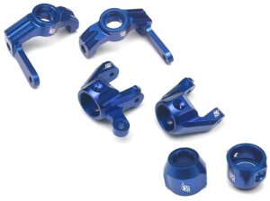 Boom Racing BR682COMBO1B Vaterra K5 Performance Combo Paket mit Werkzeugkoffer (C-Nabe, Achsschenkel vorne, Nabenträger hinten) - 1 Satz Blau für Vaterra K5 Blazer Ascender