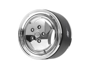 Boom Racing BRPB070CRCR-NW ProBuild 1.9" Narrow RRC 3-Speichen Classic Adjustable Offset Aluminum Beadlock Felgen (2) Chrom/Chrom