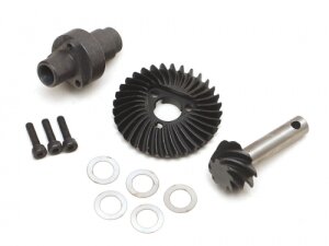 Boom Racing BR955042 Heavy Duty Kegelstirnradgetriebe 33/8T + Differentialsperre für BRX70/BRX80/BRX90 PHAT & AR44/45/Capra Achsen