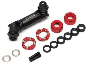 Boom Racing BRBD955003F BADASS Heavy Duty Steel Center Drive Shaft 51-56mm (Pin to Pin) 1Pc Recon G6 Certified