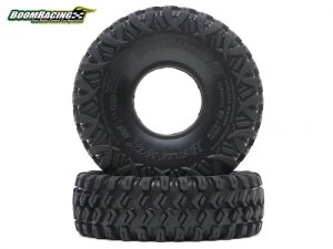 Boom Racing BRTR15503 HUSTLER M/T Xtreme 1.55" MC1 Rock Crawling Reifen 4.19x1.38 SNAIL SLIME Mischung mit 2-Stufen Schaumstoff (Super Soft) 2St.