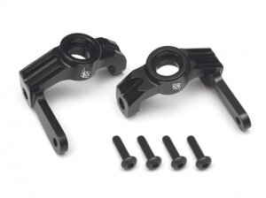 Boom Racing BR682002BK Aluminium Achsschenkelträger - 1 Paar Schwarz für Vaterra K5 Blazer Ascender