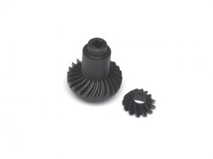 Boom Racing BR682025BK Heavy Duty Kegelstirnradsatz - 24T/13T Schwarz für Vaterra K5 Blazer Ascender