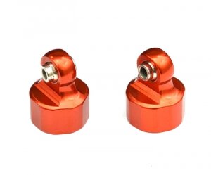 Boom Racing 5B064R Aluminium-Stoßdämpferkappe Rot für HPI Baja 5B RTR/5B SS/5T
