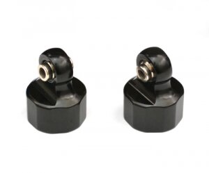 Boom Racing 5B064BK Aluminium Stoßdämpferkappe Schwarz für HPI Baja 5B RTR/5B SS/5T