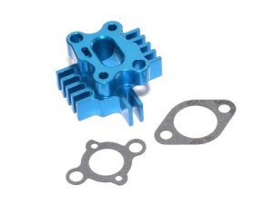 Boom Racing 5B049B Baja 5B/5T Kühlkörper Ansaugkrümmer Blau für HPI Baja 5B RTR/5B SS/5T