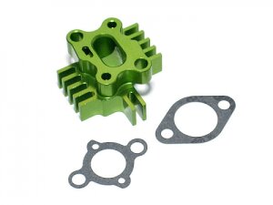 Boom Racing 5B049G Baja 5B/5T Kühlkörper Ansaugkrümmer Grün für HPI Baja 5B RTR/5B SS/5T