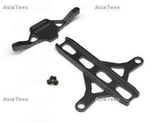 Boom Racing BRB5008BK Aluminium Oberdeck Schwarz für Team Associated RC10B5