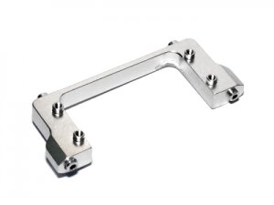 Boom Racing 5B046S Baja 5B/5T Servohalterung Silber für HPI Baja 5B RTR/5B SS/5T