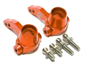 Boom Racing BR113004OR Aluminium Achsschenkel vorne - 1 Paar Orange für HPI Sprint 2