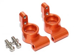 Boom Racing BR113005OR Aluminium Achsschenkel hinten - 1 Paar Orange für HPI Sprint 2