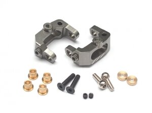 GPM Supporto Servo In Alluminio Per Kyosho Mini Inferno Con Viti E Spessori - Viola (per Kopropo, Futaba, Sanwa)