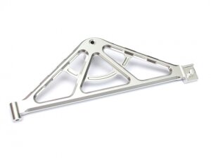 Boom Racing BR233018S CNC-gefräster Aluminium-Ersatzradträger hinten - 1 Stück Silber für Axial SCX10
