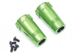 Boom Racing BR247012G Aluminium-Hinterachssperre (2) Grün für Axial Wraith