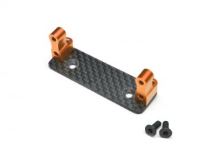 Boom Racing BR247016OR Alu-Servohalterung Orange für Axial Wraith