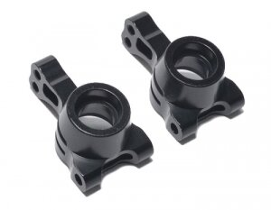 Boom Racing BRECX025BK Aluminium Hinterradnabenträger (2) Schwarz für ECX Ruckus