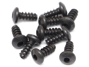 Boom Racing BRASBH2506/ST M2.5x6mm Rundkopf-Schrauben mit selbstschneidendem Gewinde 12.9 (10)