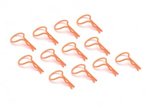 Boom Racing BRACL12OR Großring-Körper-Clips 12 St. Orange