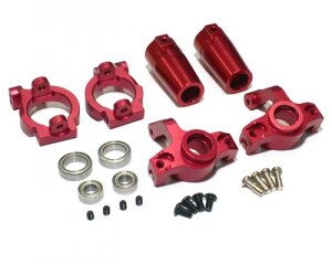 Team Raffee TRC/0503COMBO1R Performance Combo Upgrade Set mit Werkzeugkoffer Rot für Axial Yeti