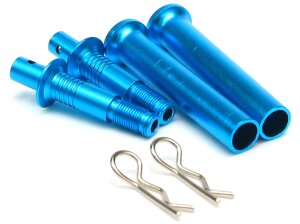 Team Raffee TRC/HY00196B Verstellbare Aluminium Karosseriestütze - 1 Paar Blau