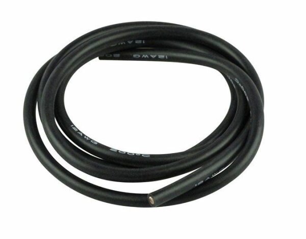Yuki Model 600167 Siliconen Kabel 4mm x 1m Zwart