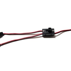 Team Raffee WRA0017 Ein/Aus-Schalter mit 2 JR-Stecker / 1 Futaba-Buchse