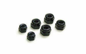 Carisma 14129 Lock Nuts M4 & M3 - For Crf1 M40S-B-Dt Gt10Rs