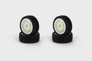 Carisma 16420 GT24 - Mitsubishi Lancer Evo IV WRC - Wheel - Tire - Set 4Pcs