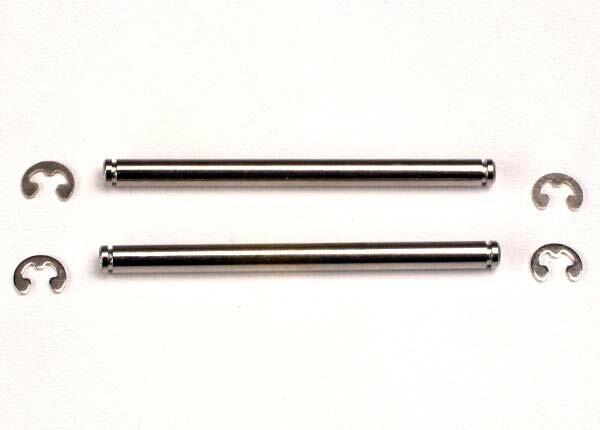 Traxxas TRX2640 Chrome wishbone pin set with cotter pins 44mm