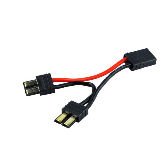 Y-cable connection serial of 2 battery packs Traxxas 1-16 models TRX3063